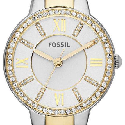 Orologio da donna bicolore ES3503 a due toni con cristalli fossili analogici