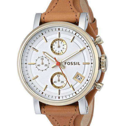 Fossil Original Boyfriend Chronograph Quarzo pelle marrone chiaro ES3615 orologio da donna