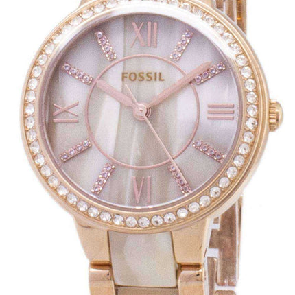 Orologio da donna con quarzo in acetato di cristallo fossile Virginia ES3716
