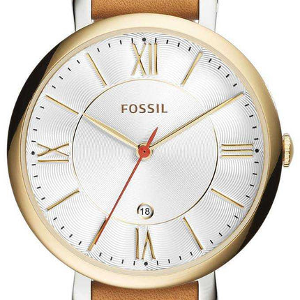 Fossil Jacqueline Silver Dial Date Display ES3737 Orologio da donna