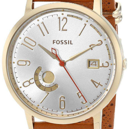 Fossil Vintage Muse Quartz Silver Dial Sand Leather ES3751 Orologio da donna