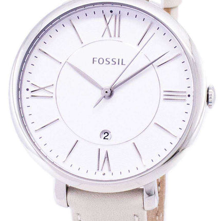 Fossil Jacqueline Quartz quadrante bianco ES3793 orologio da donna