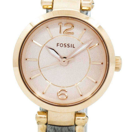 Orologio Fossil Georgia Rose quadrante in pelle grigia ES3862