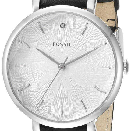 Fossil Incandesa Cinturino in pelle nera con diamante accento ES3865 orologio da donna