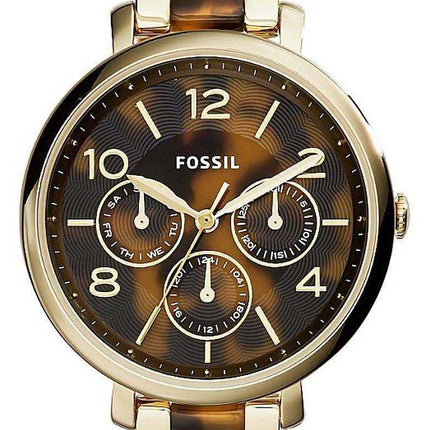 Fossil Jacqueline Multifunzione Cronografo oro tono acciaio inossidabile ES3925 orologio da donna