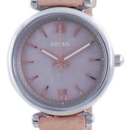 Fossil Carlie Mini orologio da donna in pelle con quadrante in madreperla e quarzo ES4530