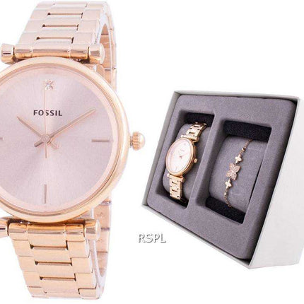 Orologio da donna al quarzo Fossil Carlie Mini ES4685SET