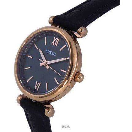 Orologio da donna Fossil Carlie Mini in pelle con quadrante nero al quarzo ES4700