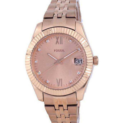 Orologio da donna Fossil Scarlette Mini tono oro rosa in acciaio inossidabile al quarzo ES4898