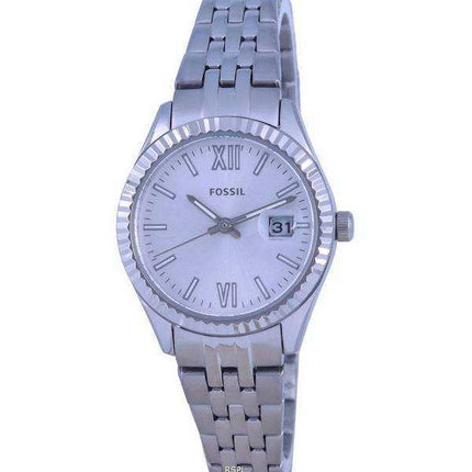 Orologio da donna Fossil Scarlette Micro quadrante argentato in acciaio inossidabile al quarzo ES4991