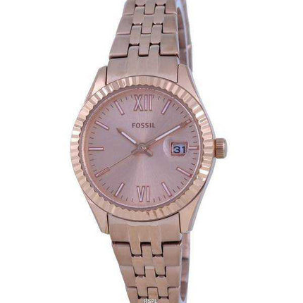Orologio da donna al quarzo ES4992 con quadrante in oro rosa micro Fossil Scarlette