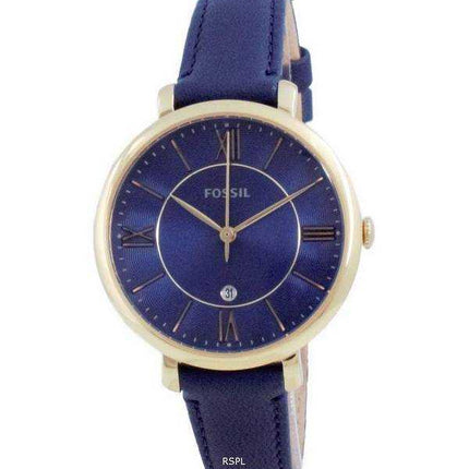 Orologio da donna Fossil Jacqueline quadrante blu analogico al quarzo ES5023