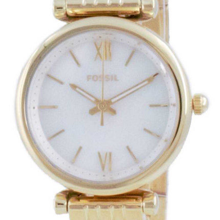 Fossil Carlie Mini tono oro in acciaio inossidabile al quarzo ES5067SET con set regalo orologio da donna