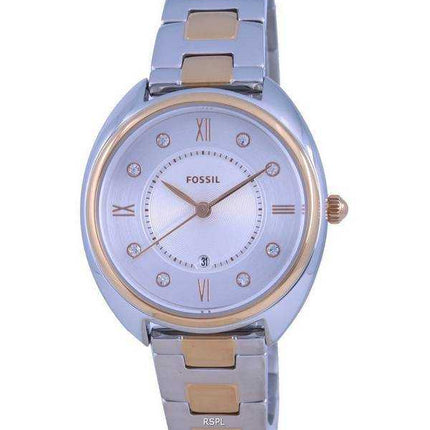 Orologio da donna Fossil Gabby con quadrante bianco bicolore in acciaio inossidabile al quarzo ES5072