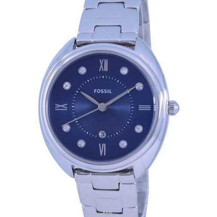 Orologio da donna Fossil Gabby quadrante blu in acciaio inossidabile al quarzo ES5087
