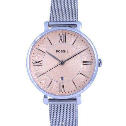 Orologio da donna Fossil Jacqueline in acciaio inossidabile con quadrante rosa al quarzo ES5089