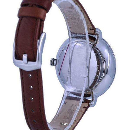 Orologio da donna Fossil Jacqueline in pelle bianca con quadrante in madreperla solare ES5090