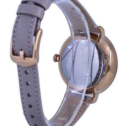 Orologio da donna Fossil Jacqueline in pelle grigio madreperla con quadrante solare ES5091