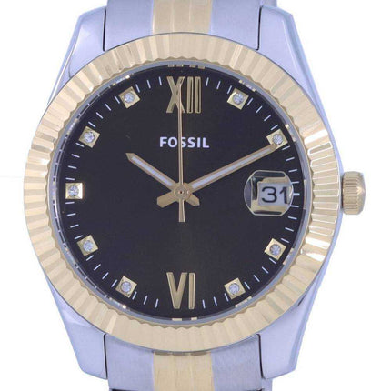 Orologio da donna Fossil Scarlette Mini Two Tone in acciaio inossidabile al quarzo ES5123