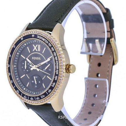 Orologio da donna Fossil Stella Sport Tachimetro con accenti di cristallo quadrante verde al quarzo ES5124