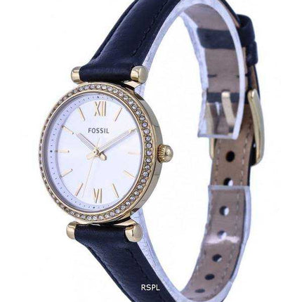 Orologio da donna Fossil Carlie Crystal accenti in pelle quadrante argento al quarzo ES5127