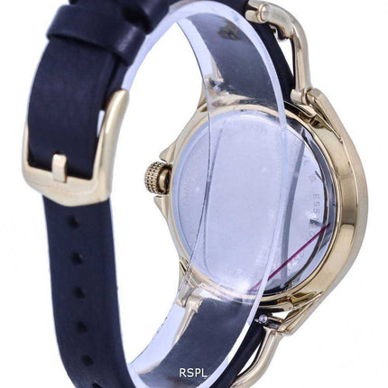 Orologio da donna Fossil Sadie Crystal accenti in pelle quadrante nero al quarzo ES5140