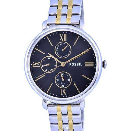 Orologio da donna Fossil Jacqueline bicolore in acciaio inossidabile con quadrante nero al quarzo ES5143