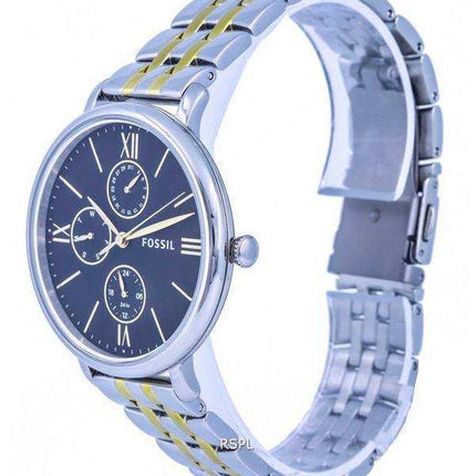 Orologio da donna Fossil Jacqueline bicolore in acciaio inossidabile con quadrante nero al quarzo ES5143