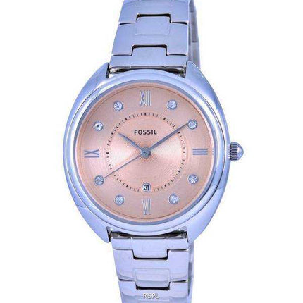 Orologio da donna Fossil Gabby Crystal Accents con quadrante color oro rosa e quarzo ES5146