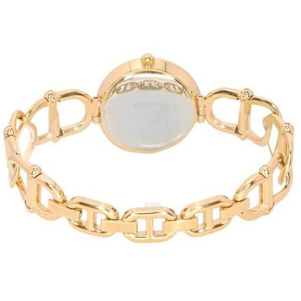 Orologio da donna Fossil Carlie in acciaio inossidabile tono oro rosa con quadrante argentato al quarzo ES5273