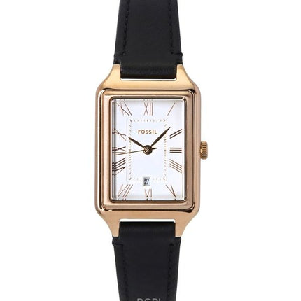Orologio da donna Fossil Raquel con cinturino in pelle e quadrante bianco al quarzo ES5310