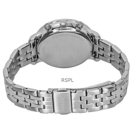 Orologio da donna Fossil Neutra Chronograph Crystal Accents in acciaio inossidabile con quadrante in madreperla bianca al quarzo