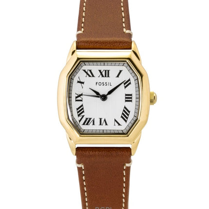 Orologio da donna Fossil Harlow con cinturino in pelle e quadrante beige al quarzo ES5364