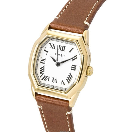 Orologio da donna Fossil Harlow con cinturino in pelle e quadrante beige al quarzo ES5364