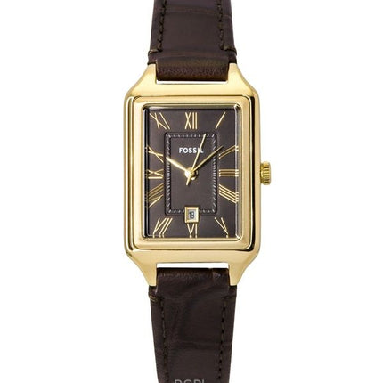 Orologio da donna Fossil Raquel con cinturino in pelle e quadrante marrone al quarzo ES5367