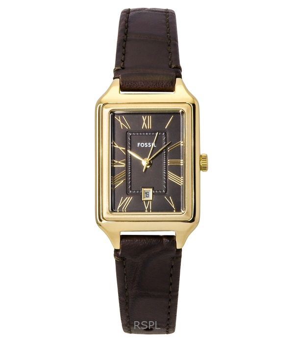 Orologio da donna Fossil Raquel con cinturino in pelle e quadrante marrone al quarzo ES5367