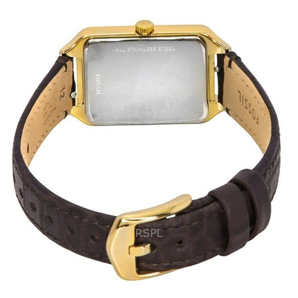 Orologio da donna Fossil Raquel con cinturino in pelle e quadrante marrone al quarzo ES5367