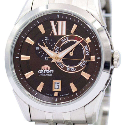 Orologio da uomo Orient Sporty automatico quadrante marrone ET0X003T