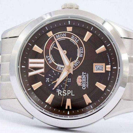 Orologio da uomo Orient Sporty automatico quadrante marrone ET0X003T