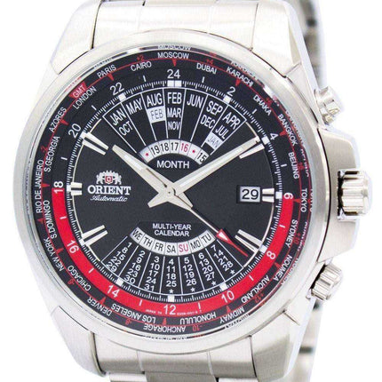 Orientare orologio automatico per più uomini del calendario mondiale EU0B001B