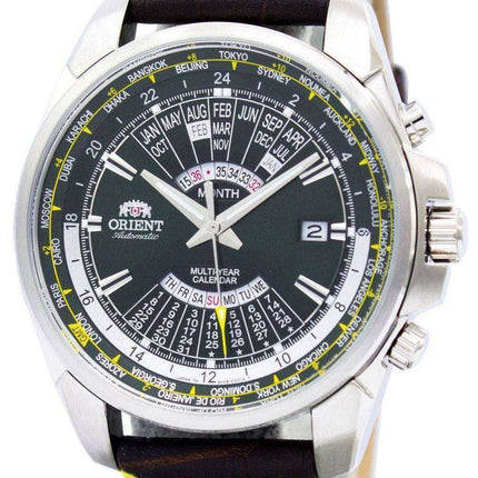 Orientare orologio automatico per più uomini del calendario mondiale EU0B003F