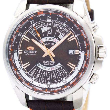 Orient Orologio automatico da uomo con calendario a più anni. World Time EU0B004T