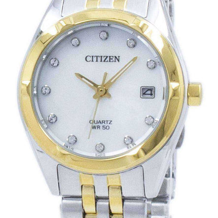 Orologio da donna Citizen Analog Quartz Diamond Accent EU6054-58D