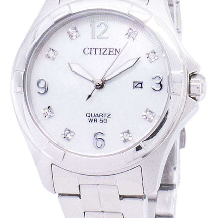 Orologio da donna con accenti di diamanti Citizen Quartz EU6080-58D