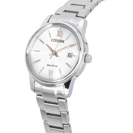Orologio da donna Citizen Eco-Drive EW2318-73A con quadrante argentato in acciaio inossidabile