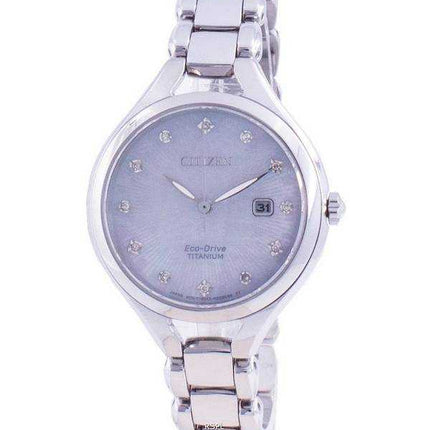 Orologio da donna Citizen Super Titanium Diamond Accents Eco-Drive EW2560-86D
