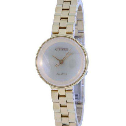 Orologio da donna Citizen Ambiluna Champagne Dial tono oro in acciaio inossidabile Eco-Drive EW5502-51P