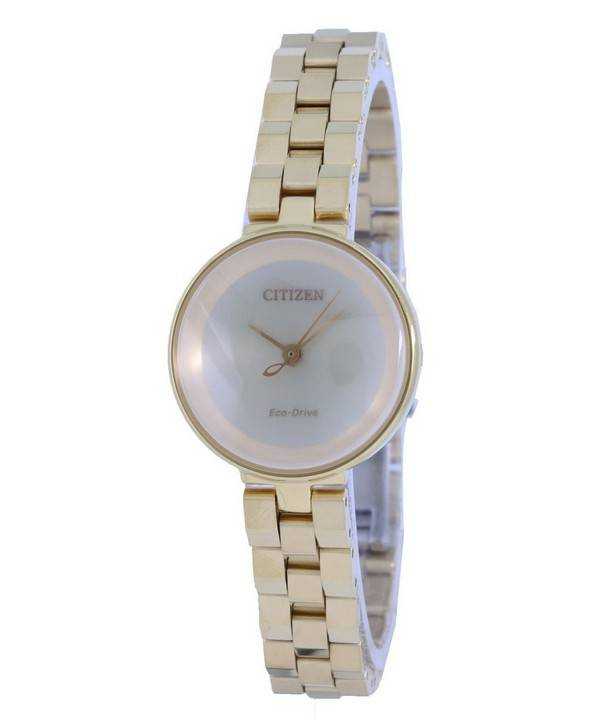 Orologio da donna Citizen Ambiluna Champagne Dial tono oro in acciaio inossidabile Eco-Drive EW5502-51P