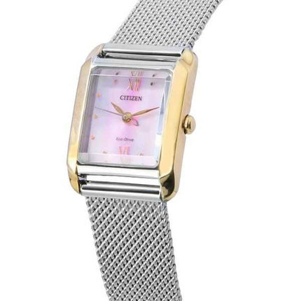 Orologio da donna Citizen Elegance con quadrante in madreperla Eco-Drive EW5596-66X con cinturino extra