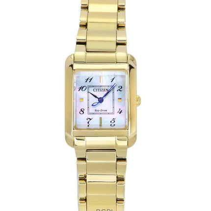 Orologio da donna Citizen L in acciaio inossidabile color oro con quadrante in madreperla Eco-Drive EW5602-81D